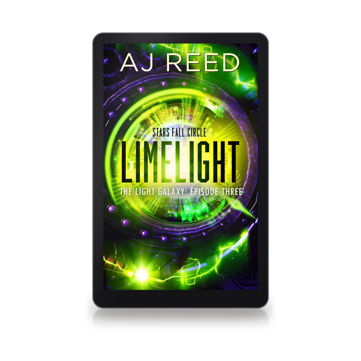Limelight by AJ Reed, ebook on an e-reader