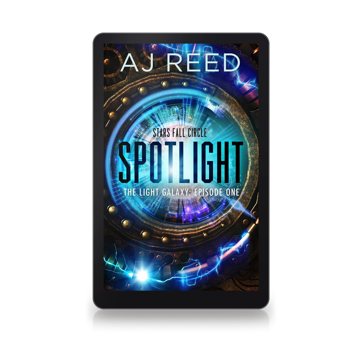 Spotlight by AJ Reed, ebook on an e-reader
